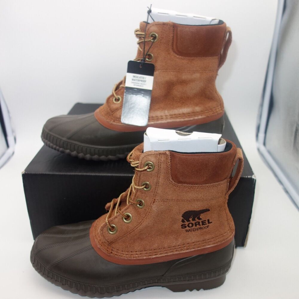 NEW Sorel Men's Size 8 Cheyanne II Lace Up Duck Boots WP Insulated Brown - Picture 3 of 12